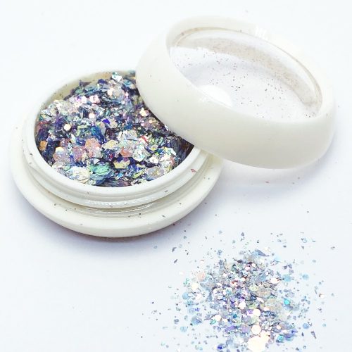 Holo Glitter Mix - Lilás kékes holografikus glamour glitter